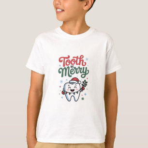 Camiseta Diente sea alegre dentista odontología Navidad Xma