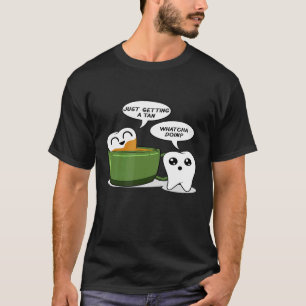 Camiseta Dientes Bronce Café - Dentista Divertido Asistente