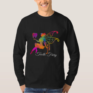 Camiseta Dientes de dientes de color arcoiris lindo regalo