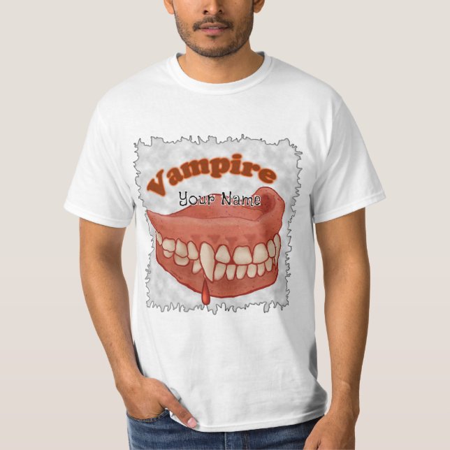 Camiseta Dientes de Vampiro Viejo (Anverso)