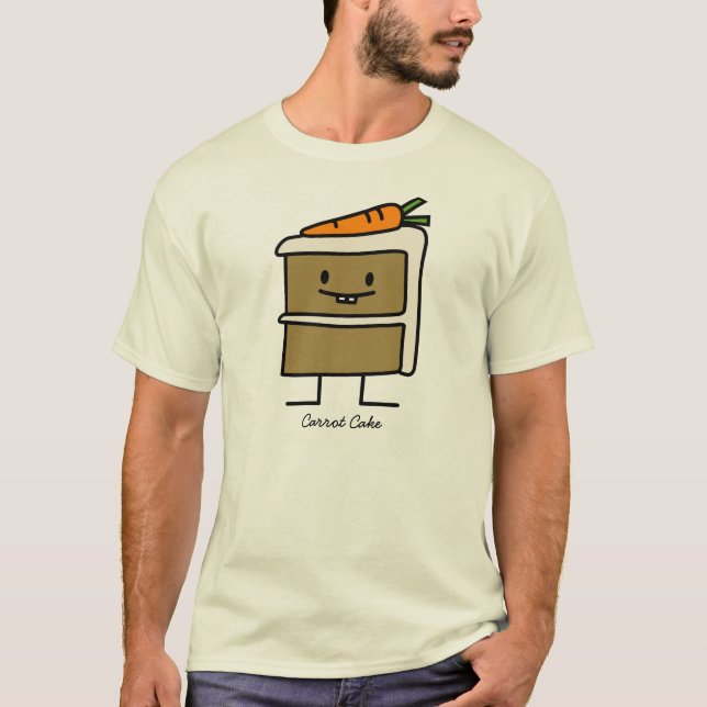 Camiseta Dientes del conejito de la rebanada de la torta de (Anverso)