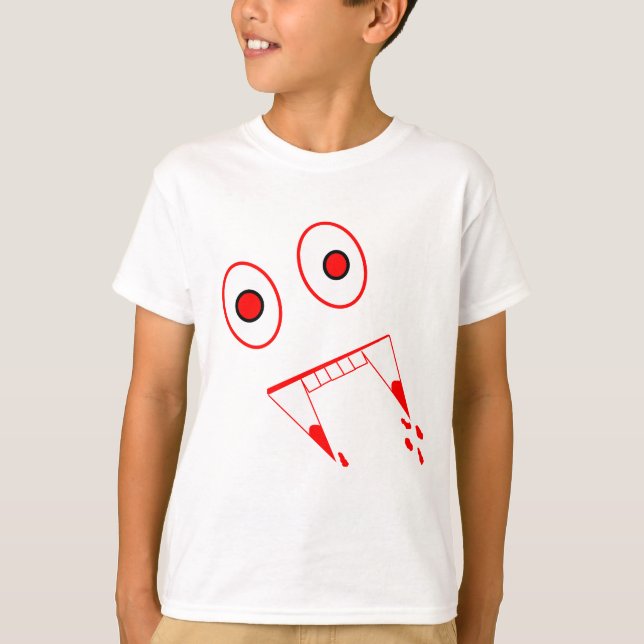 Camiseta Dientes del vampiro de Halloween (Anverso)