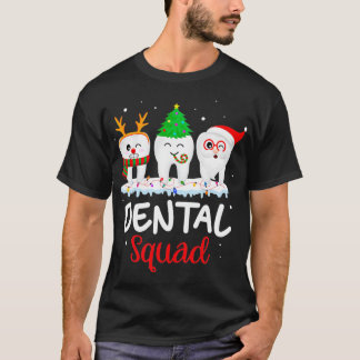 Camiseta Dientes divertidos Navidades de renos Santa