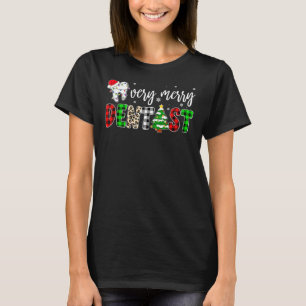 Camiseta Dientes Muy Merry Dentista Buffalo Navidades De Ta