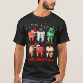 Camiseta Dientes Navidades dentales divertidos dientes cute