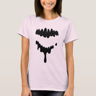 Camiseta Dientes perdidos de los zombis del negro en la