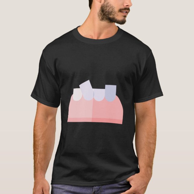 Camiseta Dientes torcidos divertidos (Anverso)