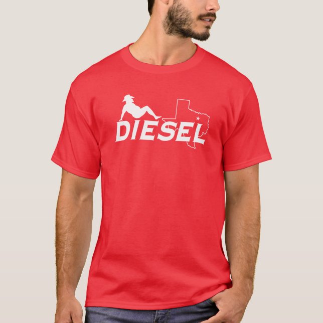 Camiseta diesel del hombre del Mudflap del (Anverso)