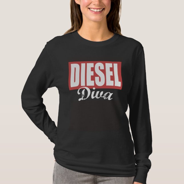 Camiseta Diesel Diva Ladies Diesel Truck Dirty Diesel Chick (Anverso)