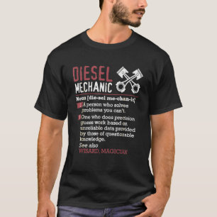 Camiseta Diésel Mecánico Significado Diseño Retro Vintage F