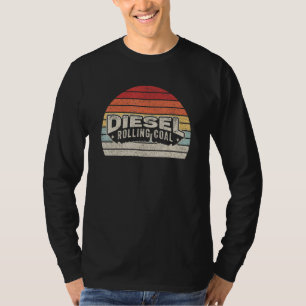 Camiseta Diesel Motor Diesel Diesel Funny Rolling Coal Retr