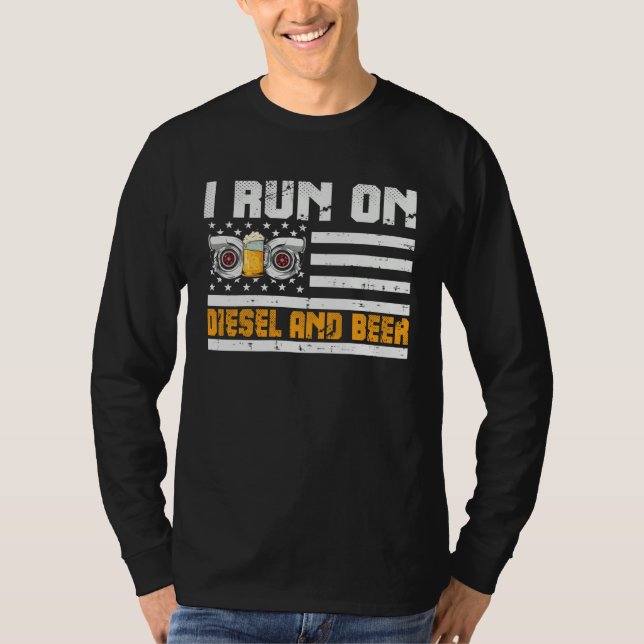 Camiseta Diesel Motorsport Motorcycle I Run On Diesel and B (Anverso)