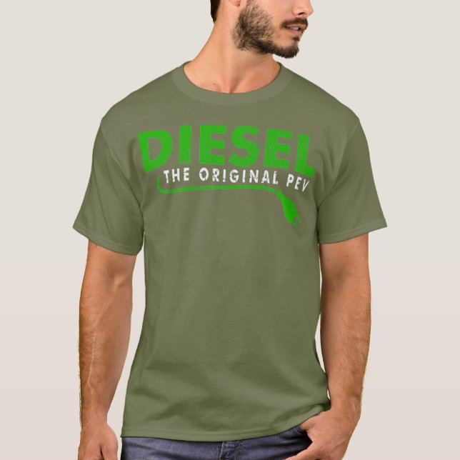 Camiseta Diesel Original PEV Plugin Electric Funtric Black (Anverso)