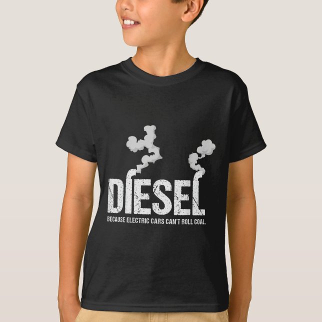 Camiseta Diesel porque eléctrico no puede rodar camión de c (Anverso)