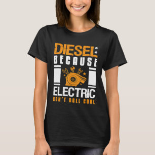 Camiseta Diesel Porque Mecánico De Carbón De Cant Electróni