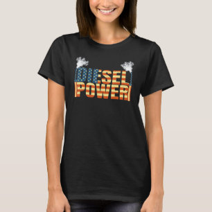 Camiseta Diesel Power American Flag Diesel Mechanic Dad