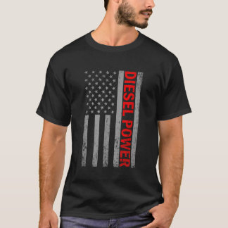 Camiseta Diesel Power USA Bandera Camión Turbo Brothers Mec