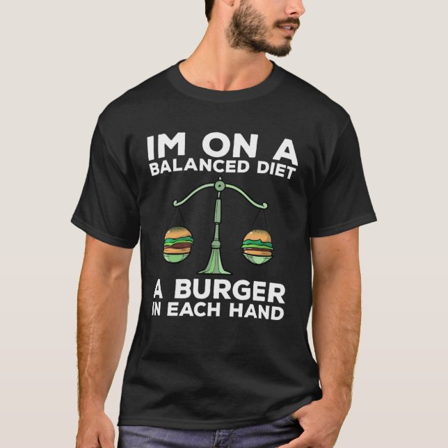 Camiseta Diet Burger Meme Weightloss Gym Workout Fitness (Anverso)