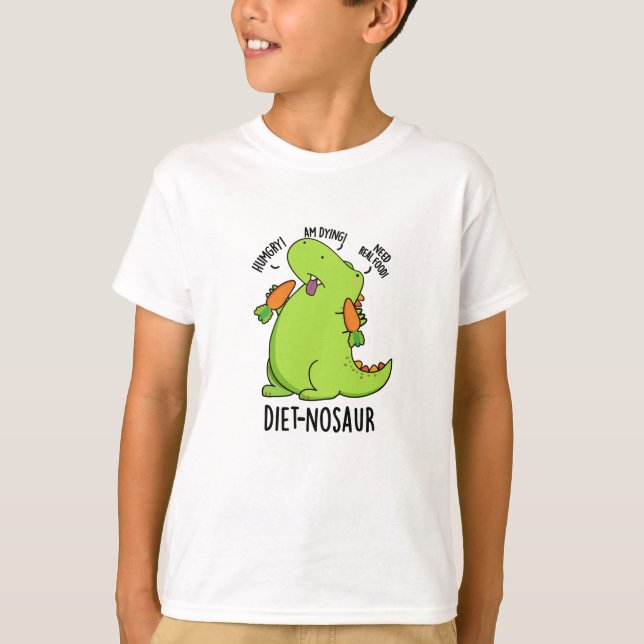 Camiseta Diet-nosaur Funny Dinosaur Puns (Anverso)