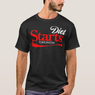 Camiseta Diet Starts Tomorrow  Keto Paleo Vegan Funny Parod