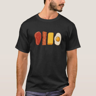 Camiseta Dieta Carnívora Keto de Tocino de Ternera Mantequi