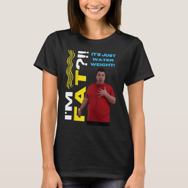 Camiseta Dieta de Agua Grasa Nikocado Aguacate Meme Comida  (Anverso)