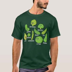 Camiseta Dieta de Vegetación Vegetable Gráfica Cuta Vegetab