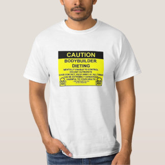 Camiseta dieta del bodybuilder