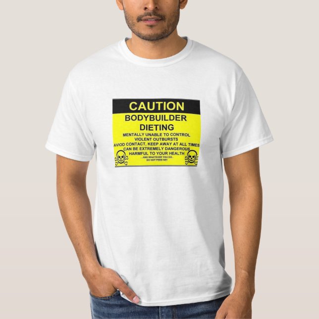 Camiseta dieta del bodybuilder (Anverso)