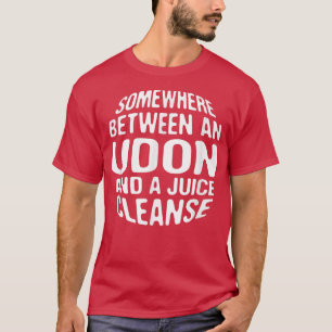 Camiseta Dieta divertida Udon y un fideo japonés de limpiez