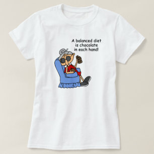 Camiseta Dieta equilibrada del chocolate