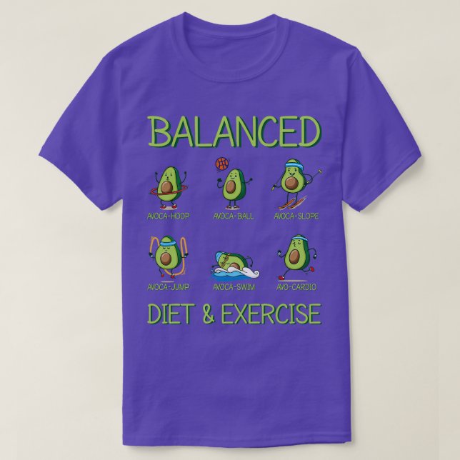 Camiseta Dieta equilibrada y ejercicio (Diseño del anverso)