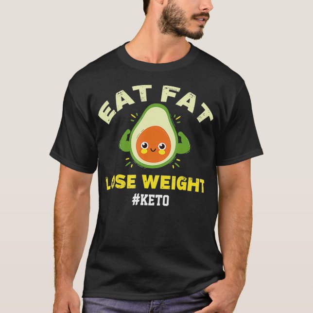 Camiseta Dieta Funny Keto de Ecom  (Anverso)