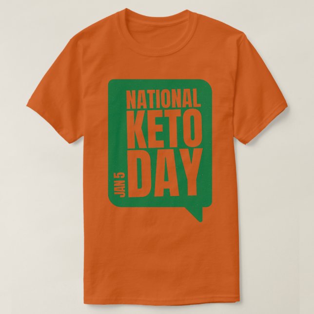 Camiseta Dieta Keto Ketogénica Nacional (Diseño del anverso)