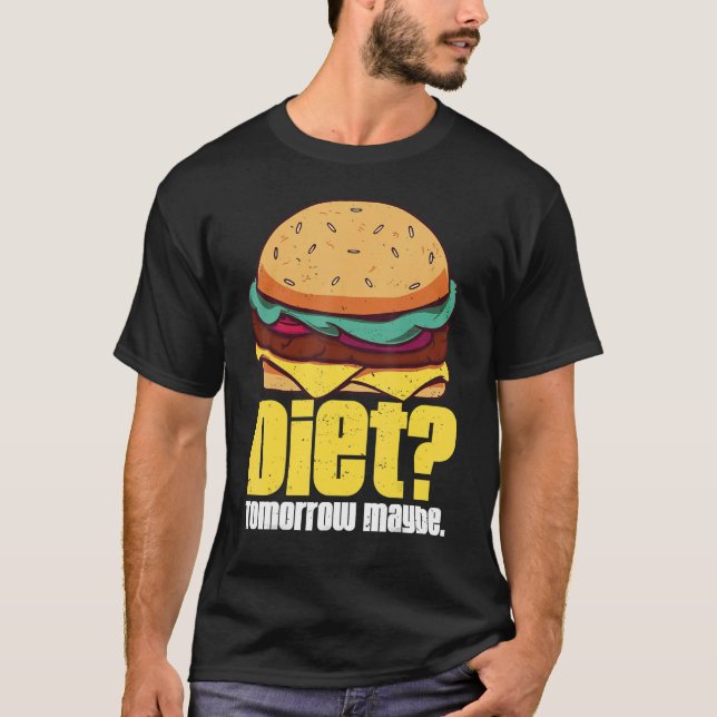 Camiseta Dieta Mañana Tal Vez La Humorística Pérdida De Pes (Anverso)