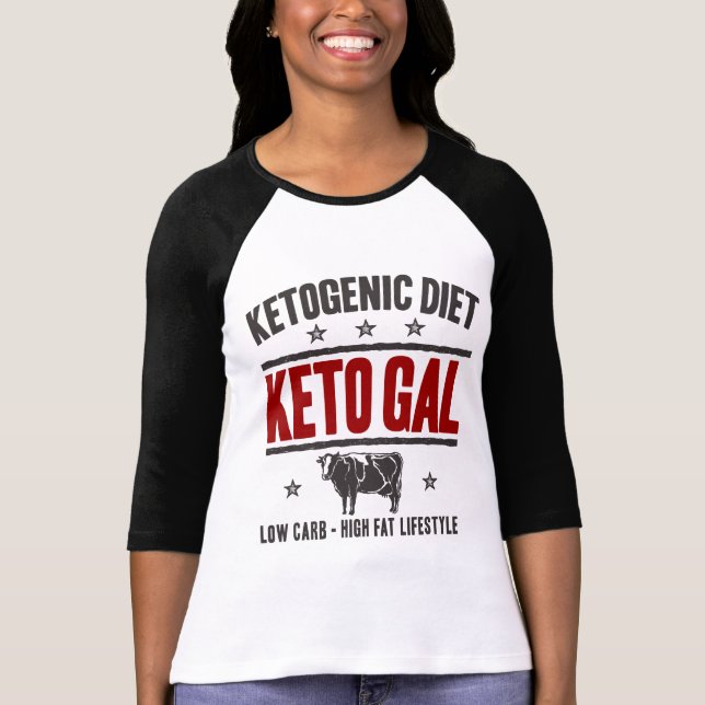 Camiseta DIETA QUETOGÉNICA: Keto galón - Vida libre del (Anverso)