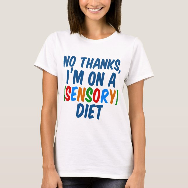 Camiseta Dieta sensorial (Anverso)