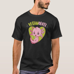 Camiseta Dieta Vegana de Ajolote Lindo Veganolotl  Dieta a 