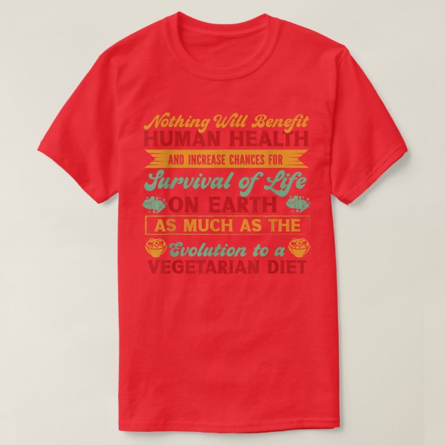 Camiseta dieta vegetariana 1820 (Diseño del anverso)