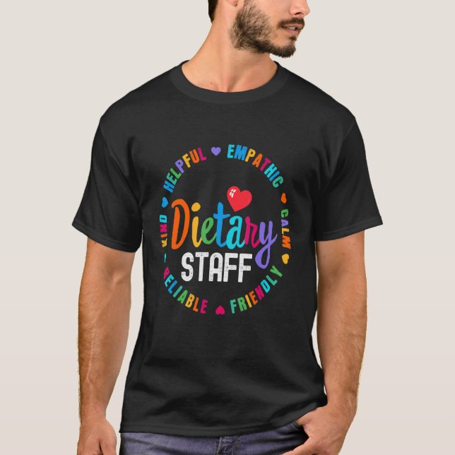 Camiseta Dietary STAFF Appreciation Week healthcare Dietiti (Anverso)