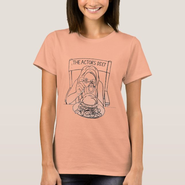 Camiseta dietética del actor (Damas) (Anverso)