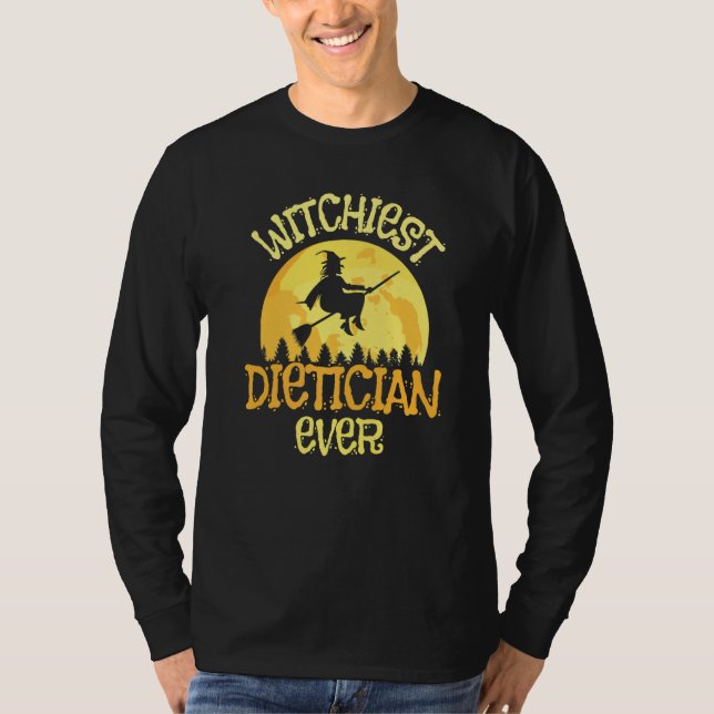 Camiseta Dietician Witch Halloween Humor (Anverso)