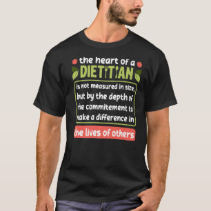 Camiseta Dietista expresa aprecio dietista registrado