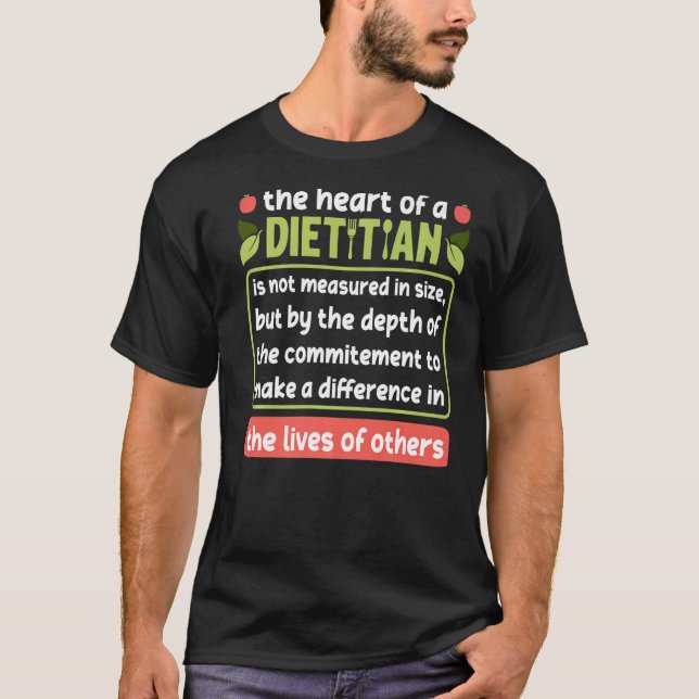 Camiseta Dietista expresa aprecio dietista registrado (Anverso)