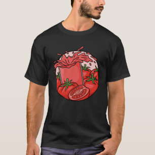 Camiseta Dietista nutricionista de frutas de tomate vegetal