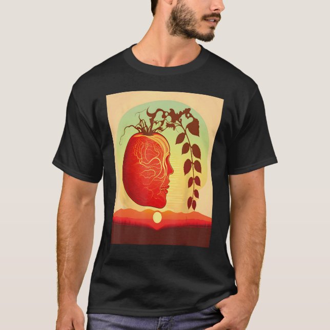Camiseta Dietista nutricionista de frutas de tomate vegetal (Anverso)