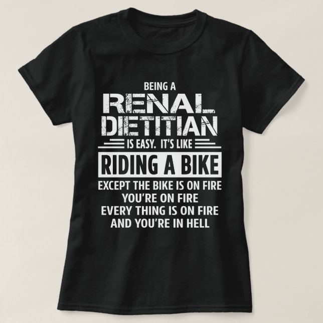 Camiseta Dietista renal (Diseño del anverso)