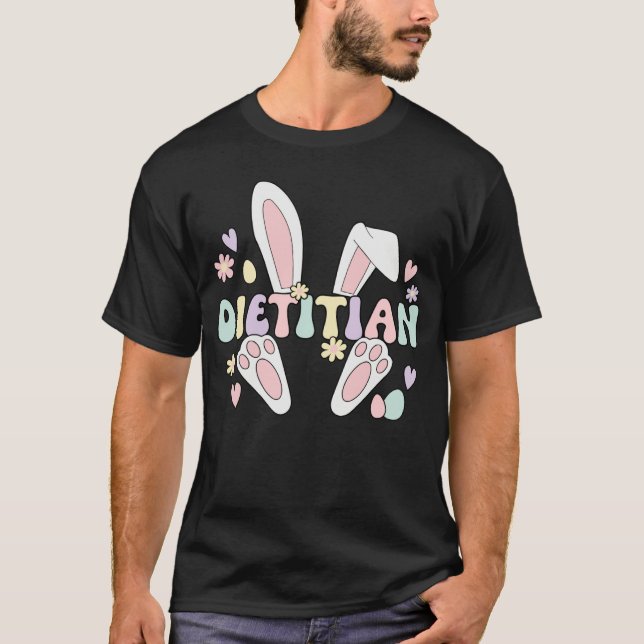 Camiseta Dietitian Easter Bunny Dietetics Easter Day (Anverso)
