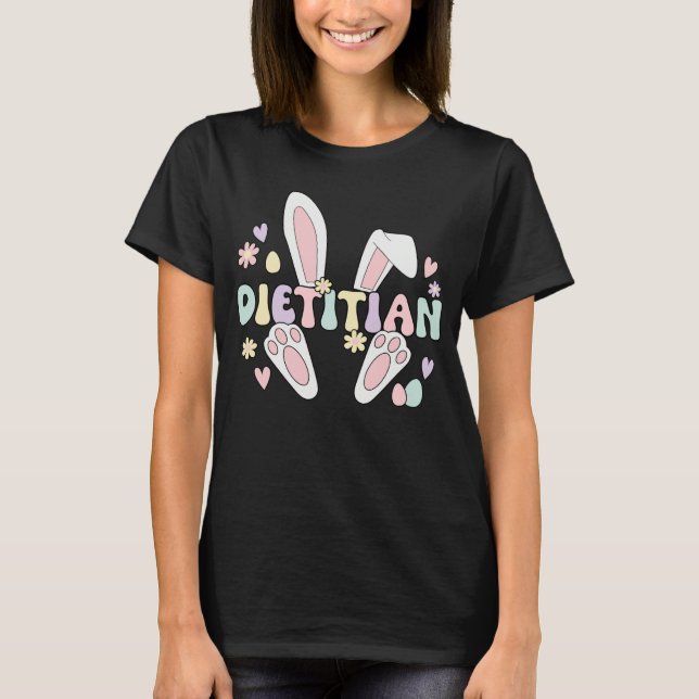 Camiseta Dietitian Easter Bunny Dietetics Easter Day (Anverso)