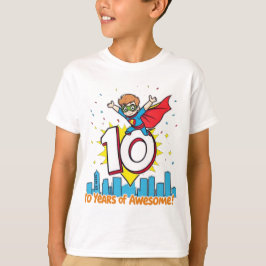 Camiseta ¡Diez años de asombroso! - Audaz Estilo Comic